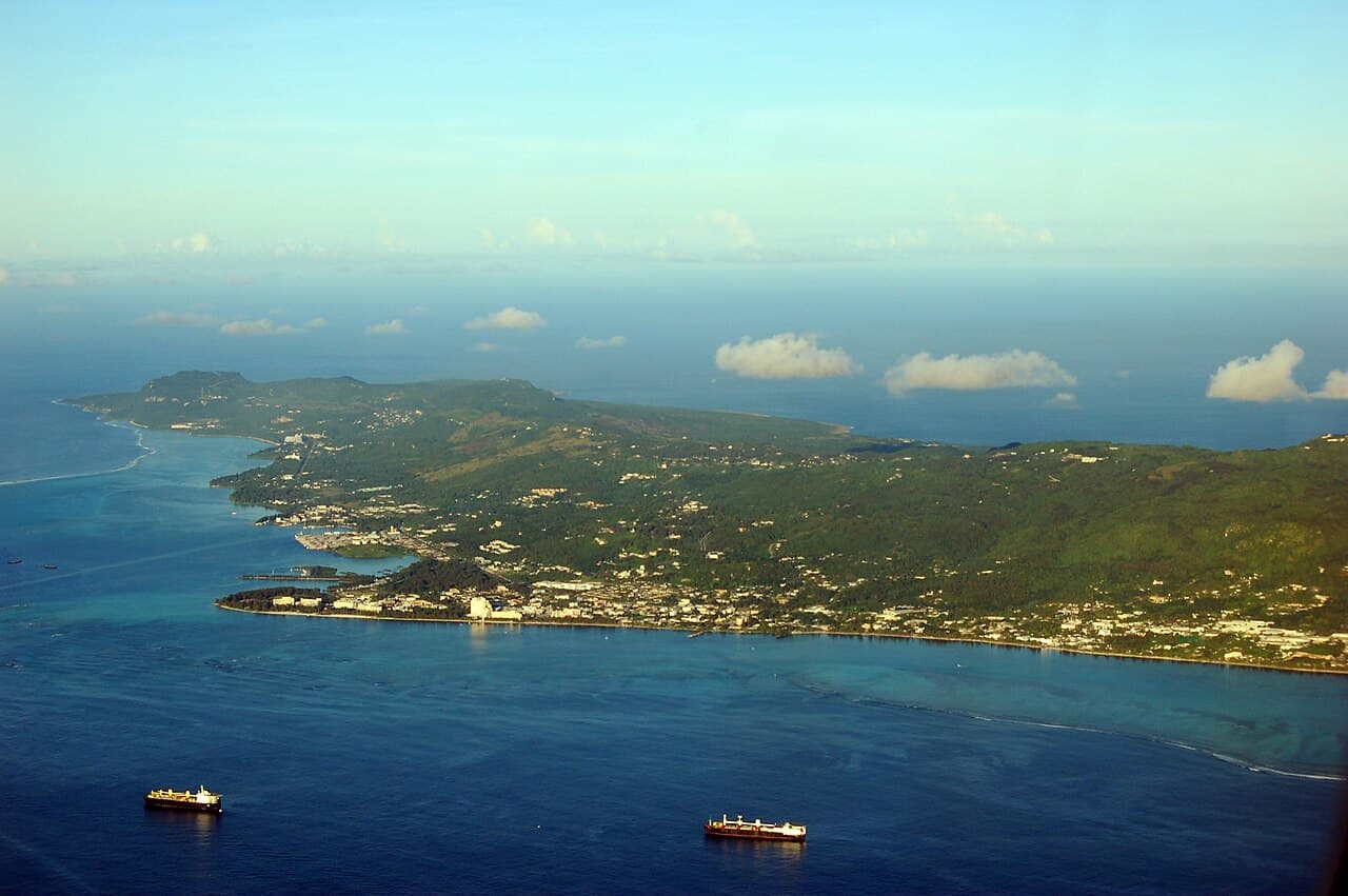 Kysten på Saipan