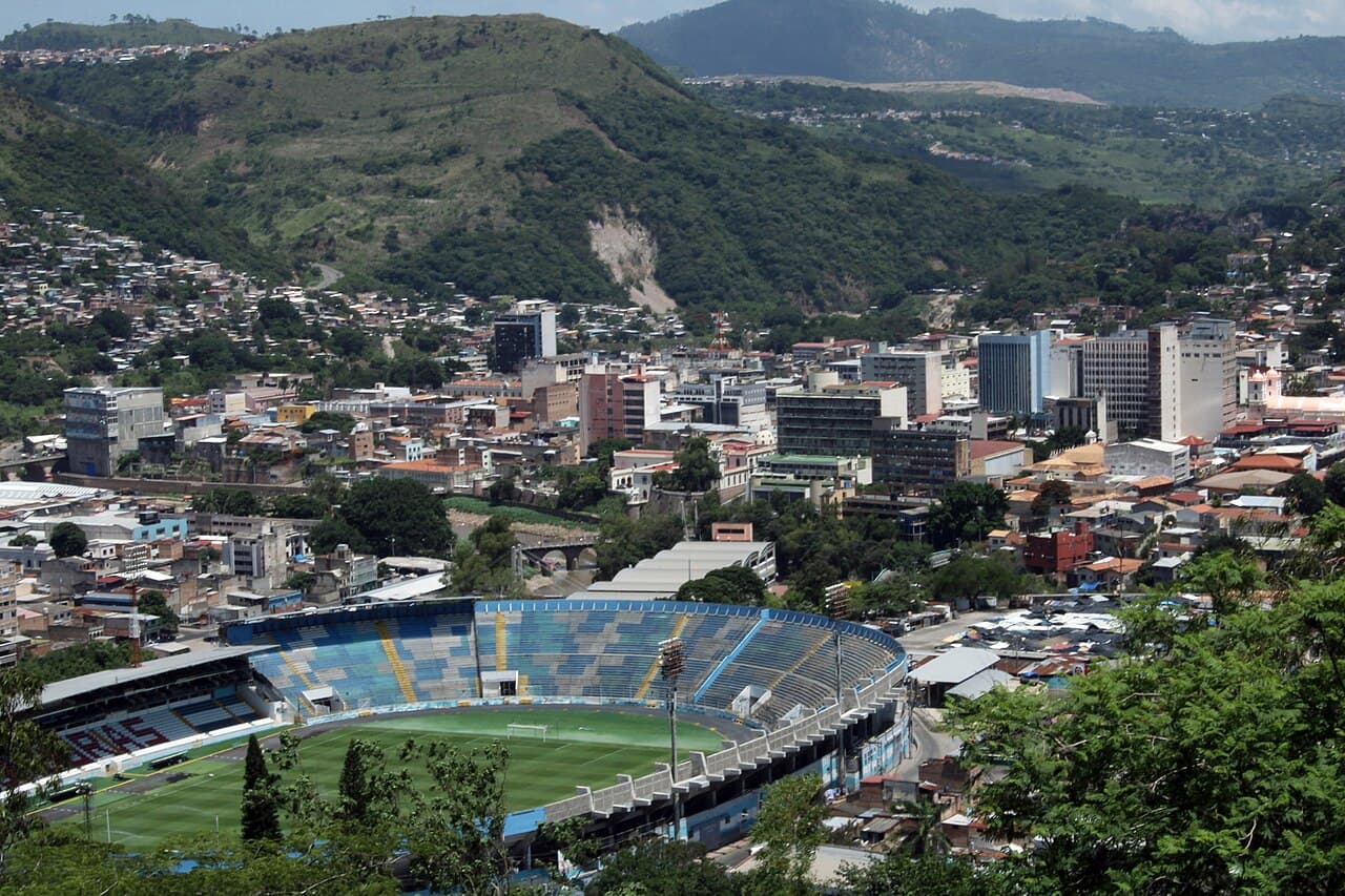 Den historiske bykjernen i Tegucigalpa