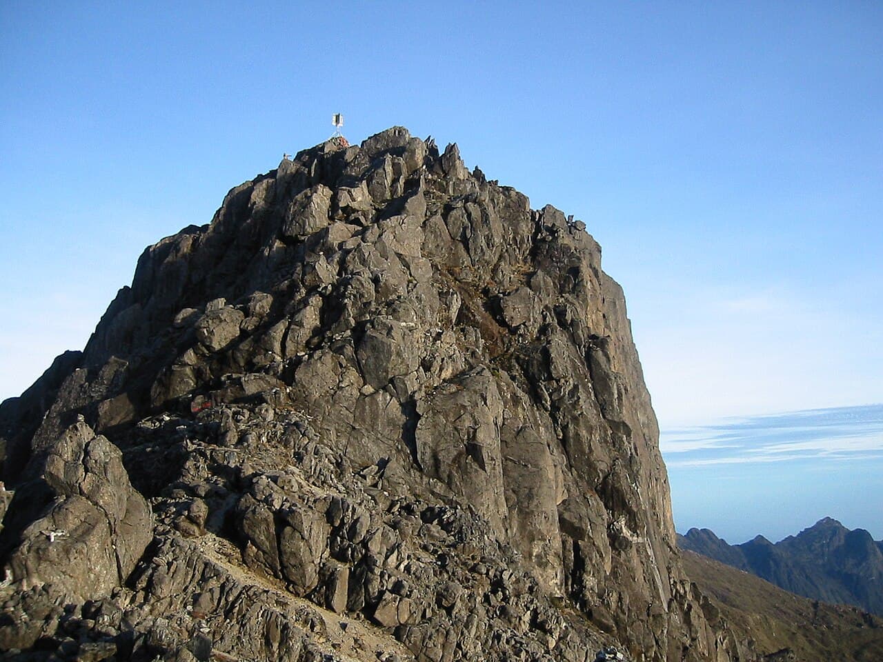 Fjellet Mount Wilhelm i Bismarckfjellene