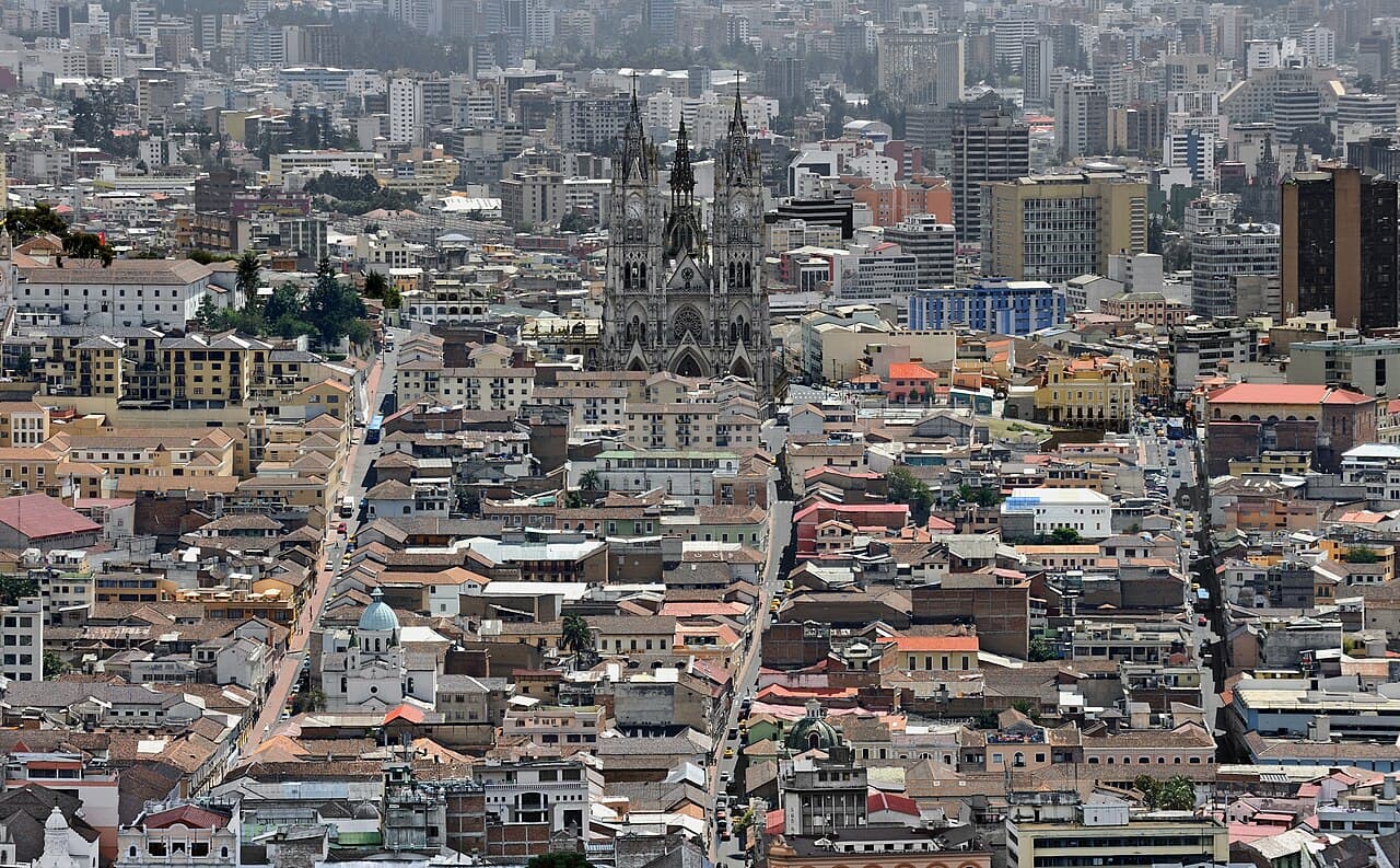 Utsikt over Quito fra El Panecillo