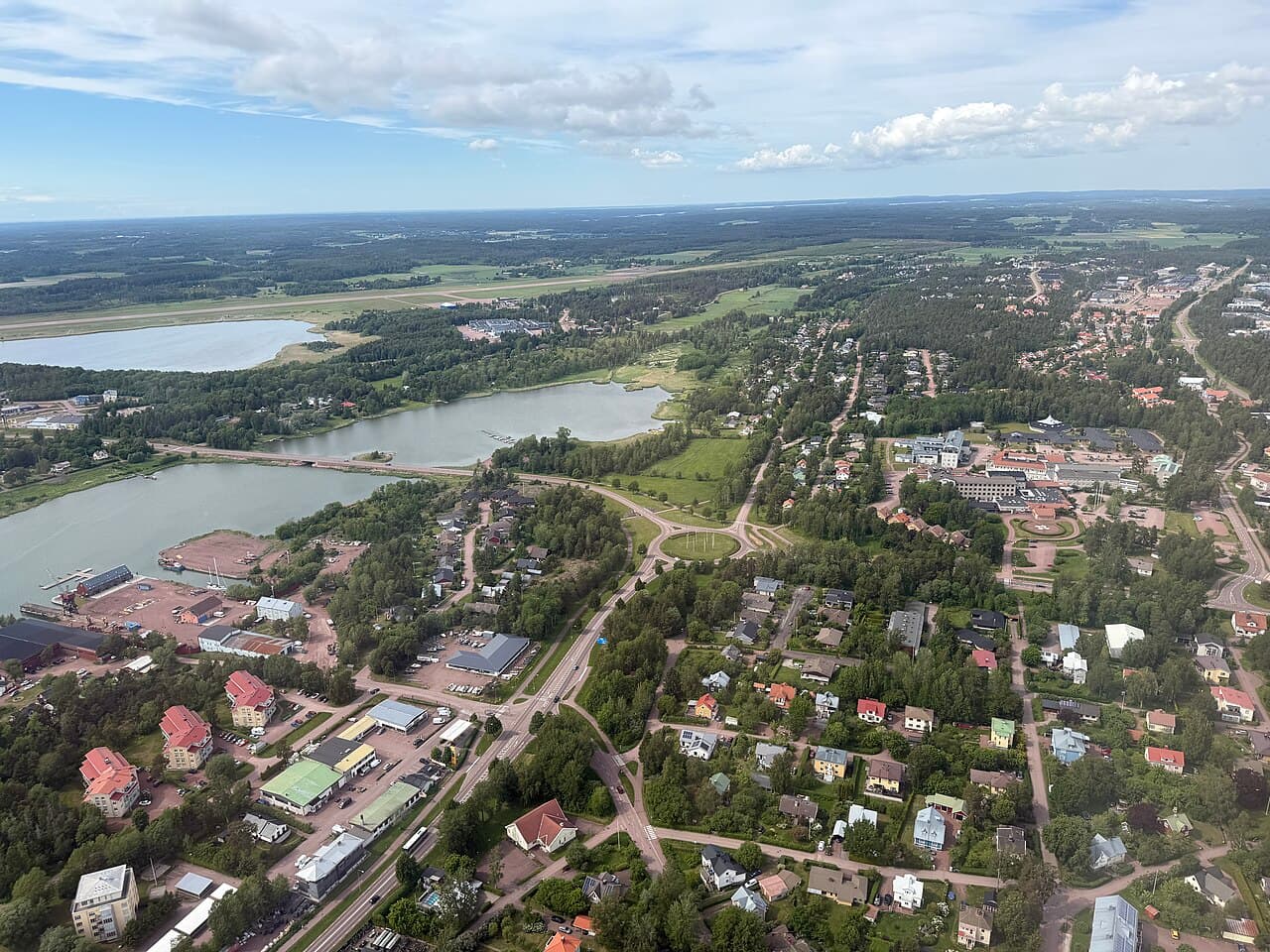 Mariehamn sett fra luften