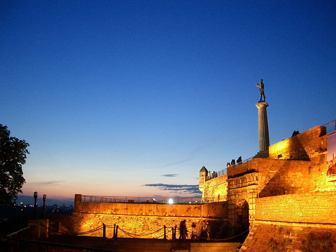 Seiersmonumentet på Kalemegdan-festningen i Beograd