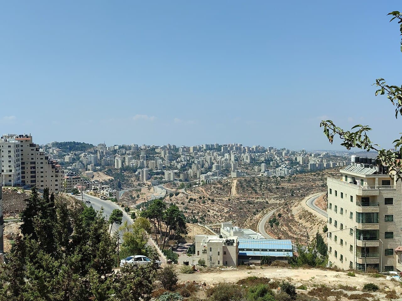 Utsikt over byen Ramallah