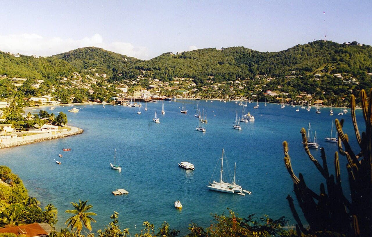 Admiralty Bay ved Port Elizabeth på Bequia