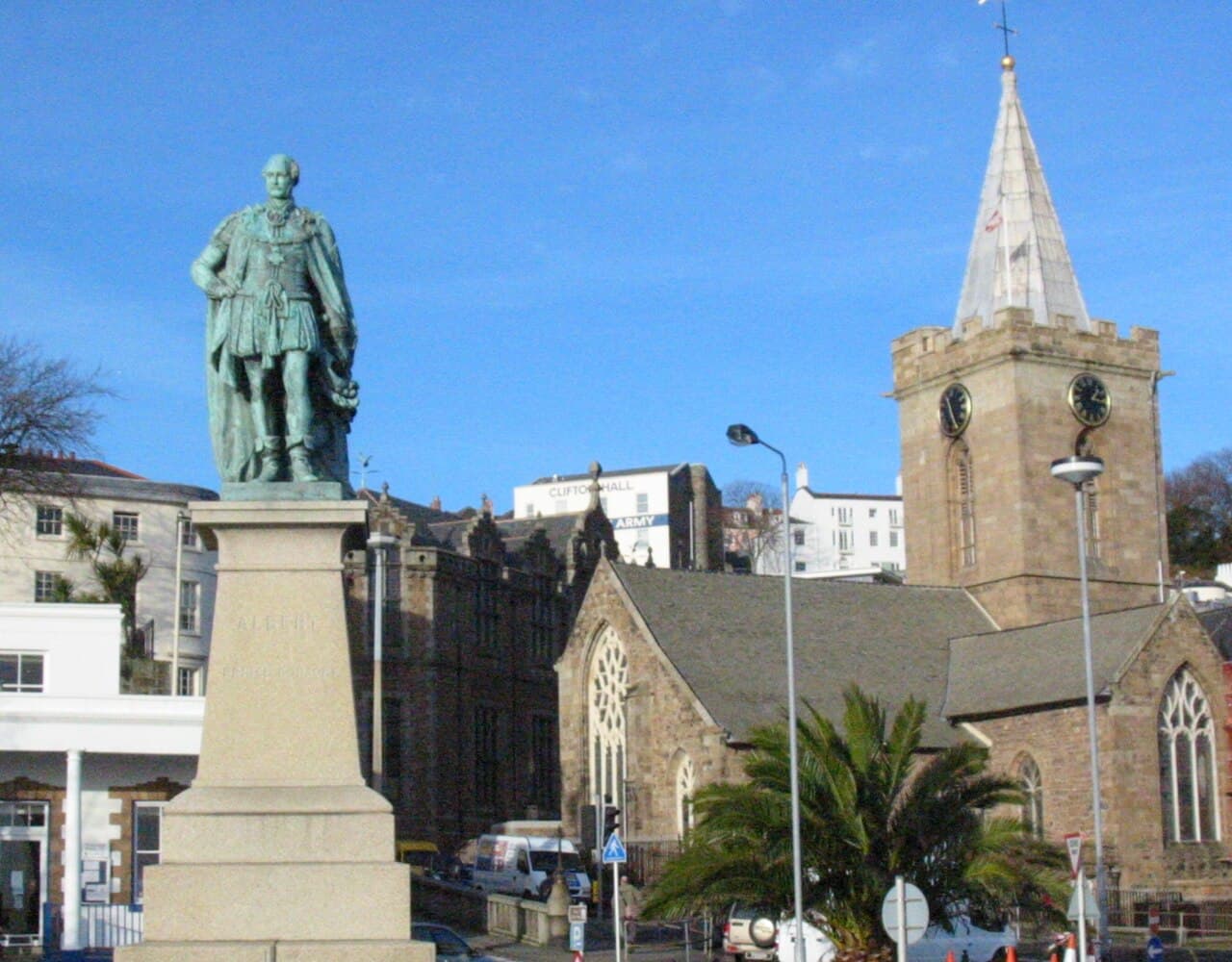 Kirken i Saint Peter Port på Guernsey
