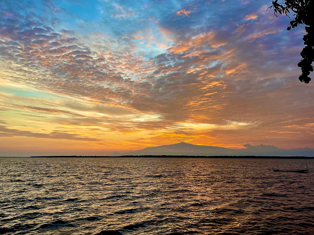 Mount Cameroon reiser seg bak byen Douala