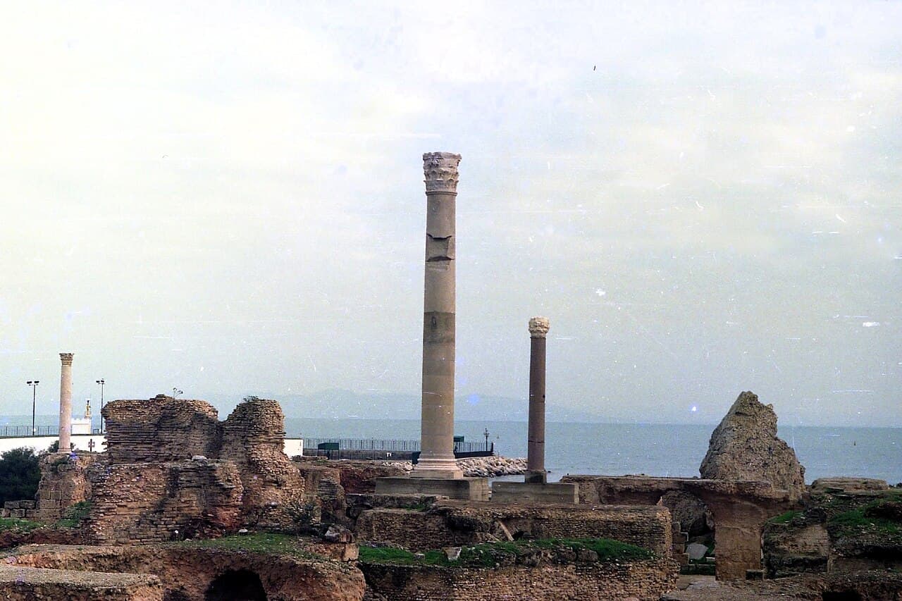 Ruinene av Antoninus-badene i Kartago