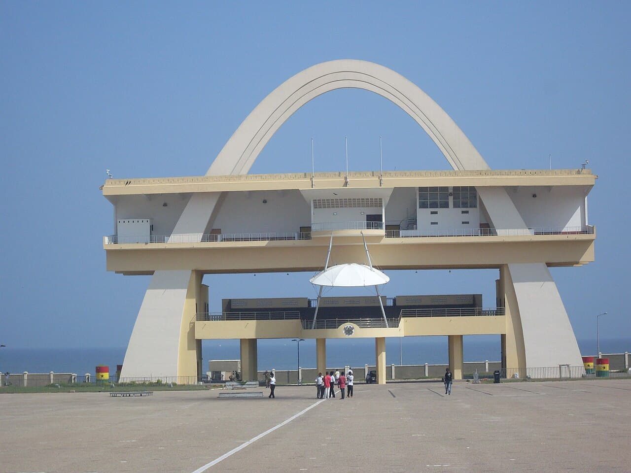 Uavhengighetsbuen på Independence Square i Accra
