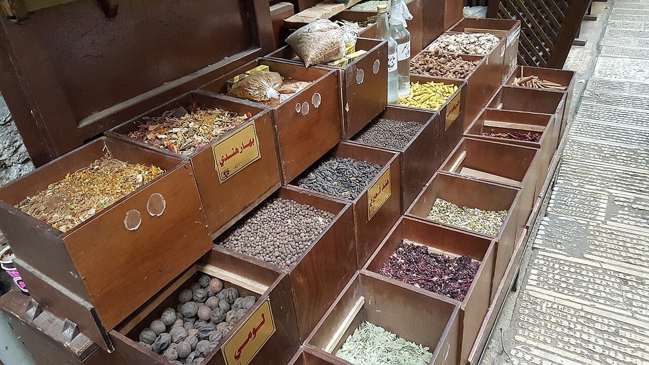 Smale gater i gamlebyen i Nablus