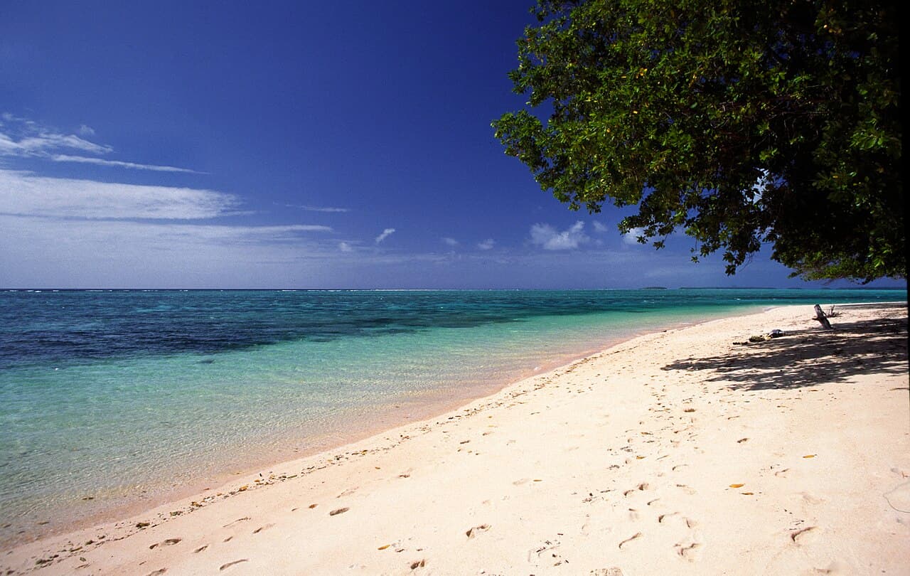 Stranden ved Laura på Majuro